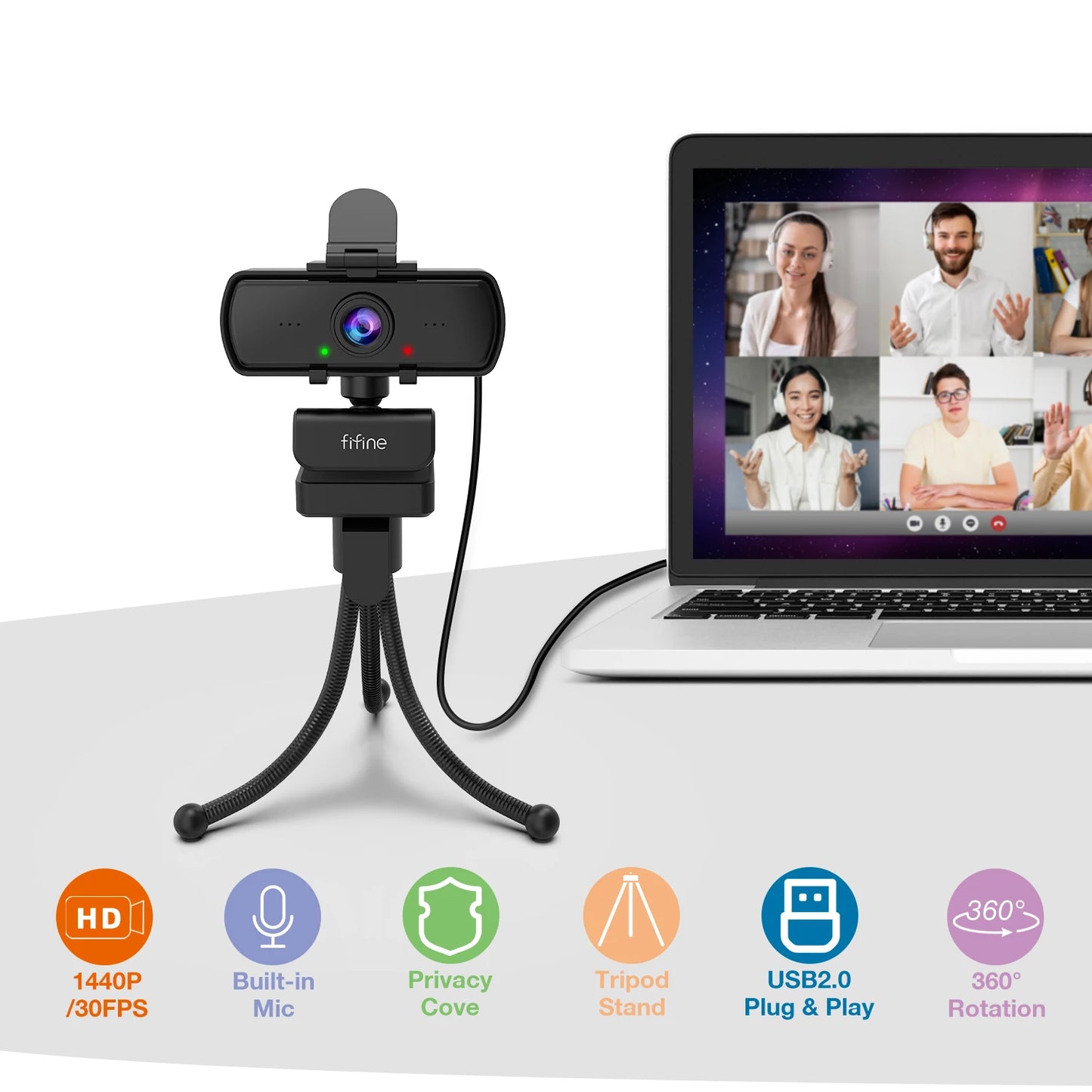 Microphone With Webcam