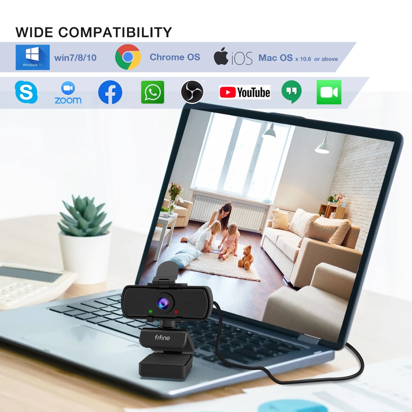Microphone With Webcam